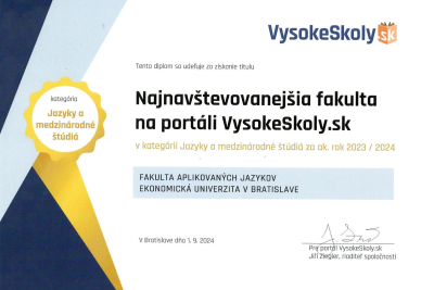 Najnavštevovanejšia fakulta na portáli VysokeSkoly.sk