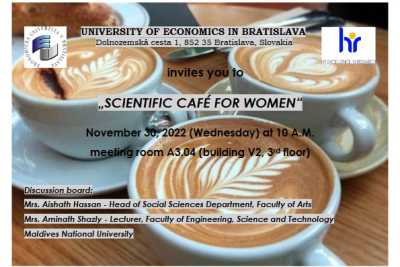 Pozvánka: SCIENTIFIC CAFÉ FOR WOMEN