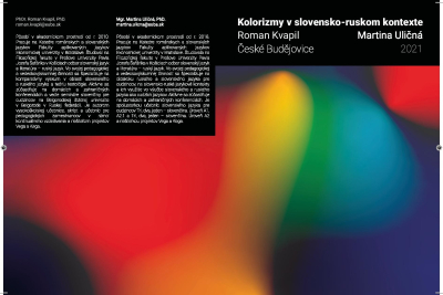 Nová publikácia: KOLORIZMY  V SLOVENSKO-RUSKOM KONTEXTE
